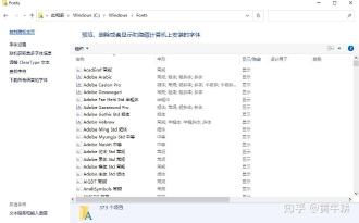 Windows10/11字体库安装预览图