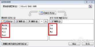 EXCEL图表水平轴图例项与系列名称对换方法预览图